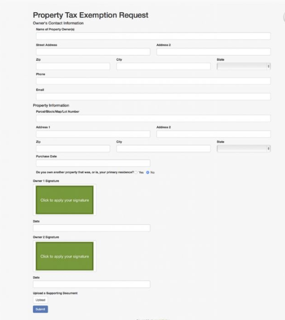 screenshot of Forms InMotion